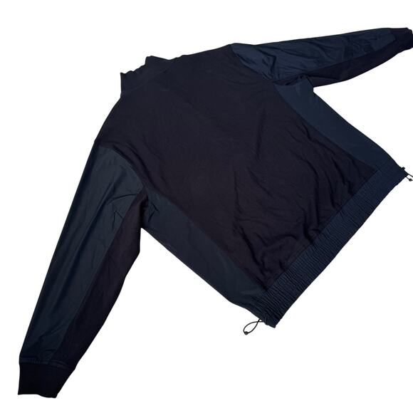 Athleta Sweatshirt Womens Medium Black Triumph Hybrid 1/2 Zip Ladies Pullover - Picture 3 of 9